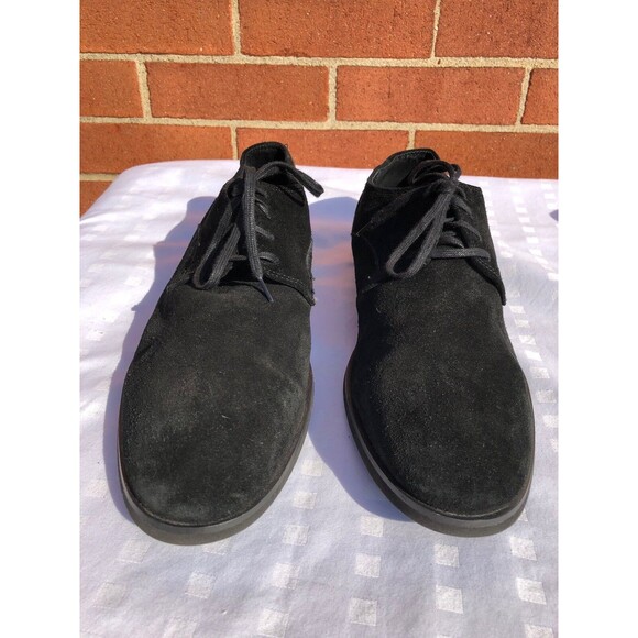 J.D. Fisk Black Suede lace up men shoes US Size 10 M - Picture 2 of 12